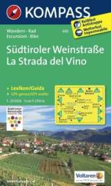 Kompass Karte Südtiroler Weinstrasse