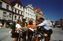 Radfahrer Stadtplatz Steyr