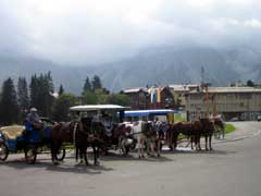 Arosa - Pferdekutschen am Obersee